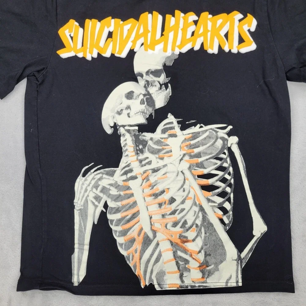Suicidal Hearts Shirt Mens XS Made In Heaven Streetwear Skeleton‎ Skulls X Small